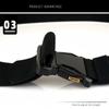 Automatic Buckle Men's Belt Quick Release Weave Waist Band  Outdoor Leisure Sports