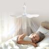 Silent 6 Leaves USB Powered Ceiling Canopy Fan with Remote Control Timing 4 Speed Hanging Fan for Camping Bed Dormitory Tent New
