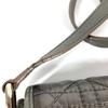 Dior Logo Cannage Quilted Crossbody Pochette Flap Shoulder Bag Gray Based