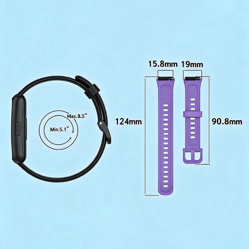 Silicone Replacement Band For Band 7 Soft Breathable Lightweight For Daily Wear Sports Fitness