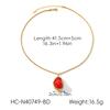 Vintage French Semi Precious Gemstone Pearl Pendant Necklace Unique Design Choker For Women