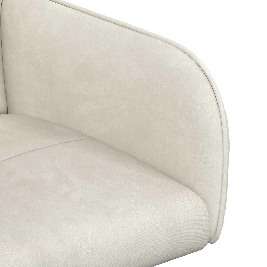Dining Chairs 4 Pcs Velvet Cream 59 X 56.5 X 86 Cm