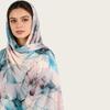 A217 Premium Watercolor Silk-Cotton Long Scarf & Turkish Headscarf