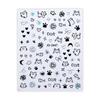 Puppy & Kitten Graffiti Nail Stickers: Cute, Cool, Small Patterns & Heart Decals