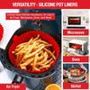 Airfryer Silicone Basket Reusable Baking Tray Silicone Mold for AirFryer Pizza Fried Chicken Basket Air Fryer Liners Accessories