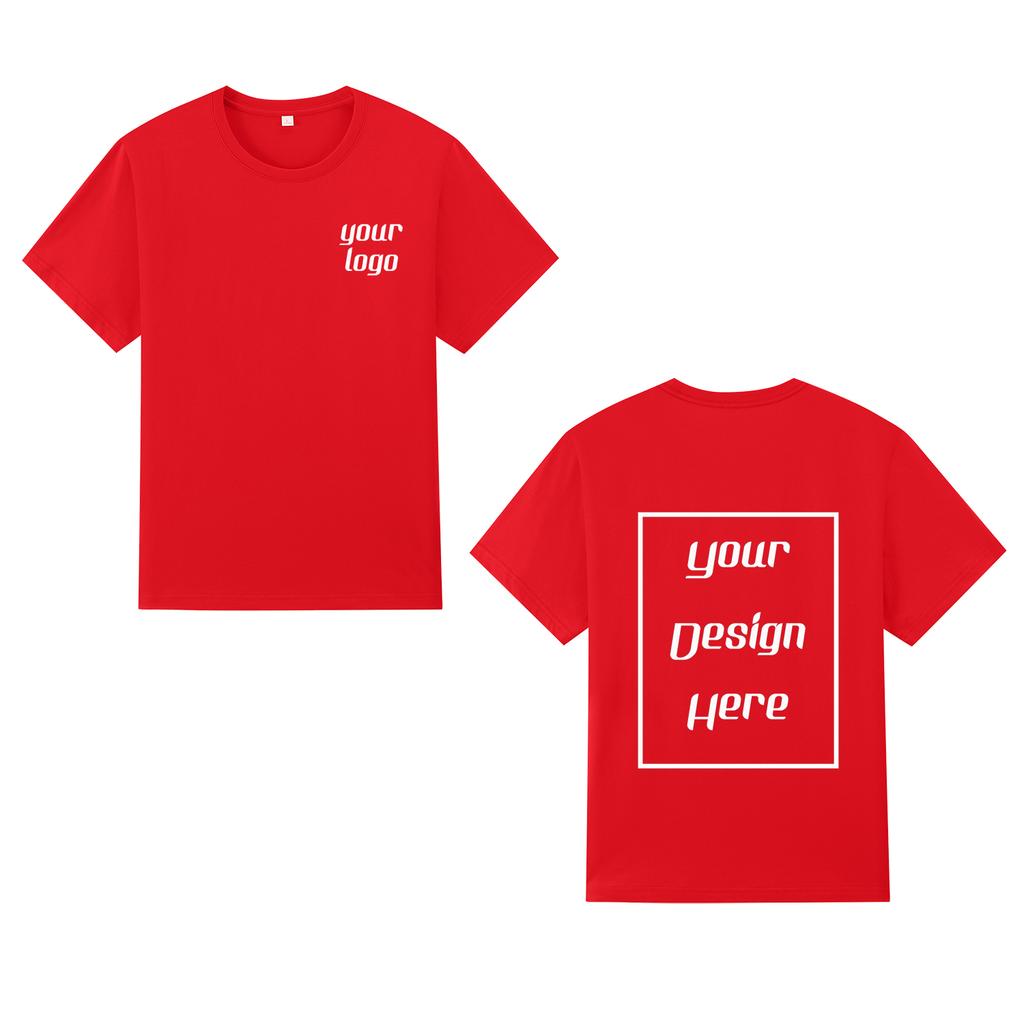 Streetwear Tilpasset Mønstertrykk T-skjorte Harajuku Casual O-hals Topp Korte Ermer Unisex 100% Bomull Gruppe T-skjorte