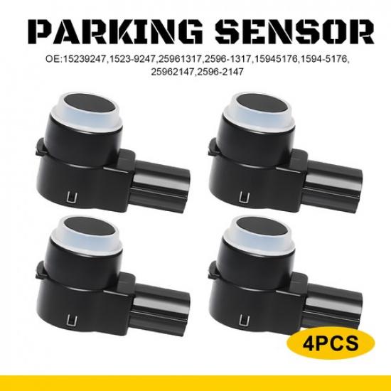 

4X Reverse Backup Parking Bumper Park Sensor Assist For 06-19 GMC Chevy 15239247