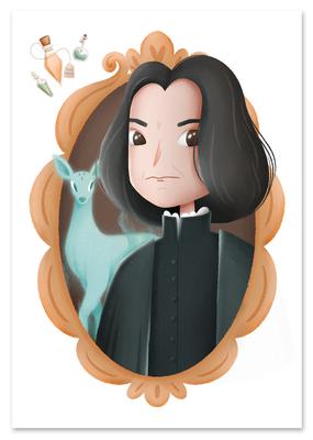 Slytherin Snape Harry Potter Poster
