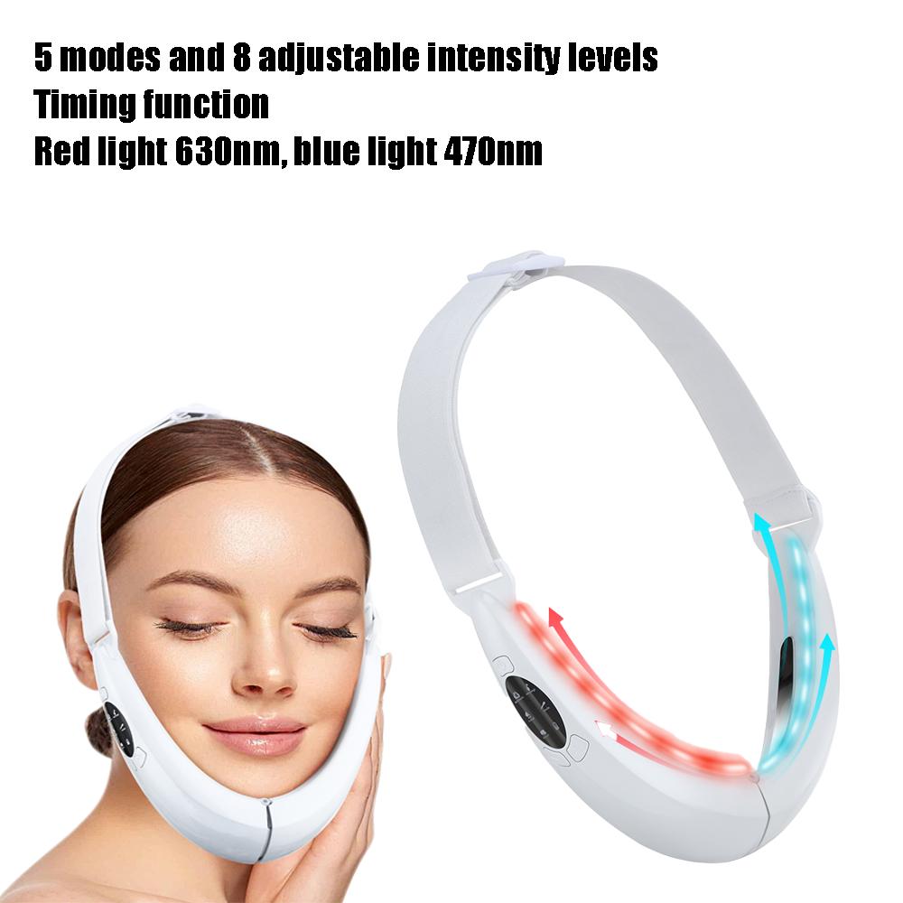 Electric V Face Lifting Beauty Device 6 Modes 8 Levels Micro-current Firming Facial Massager Double Chin V-Shaped Face Machine