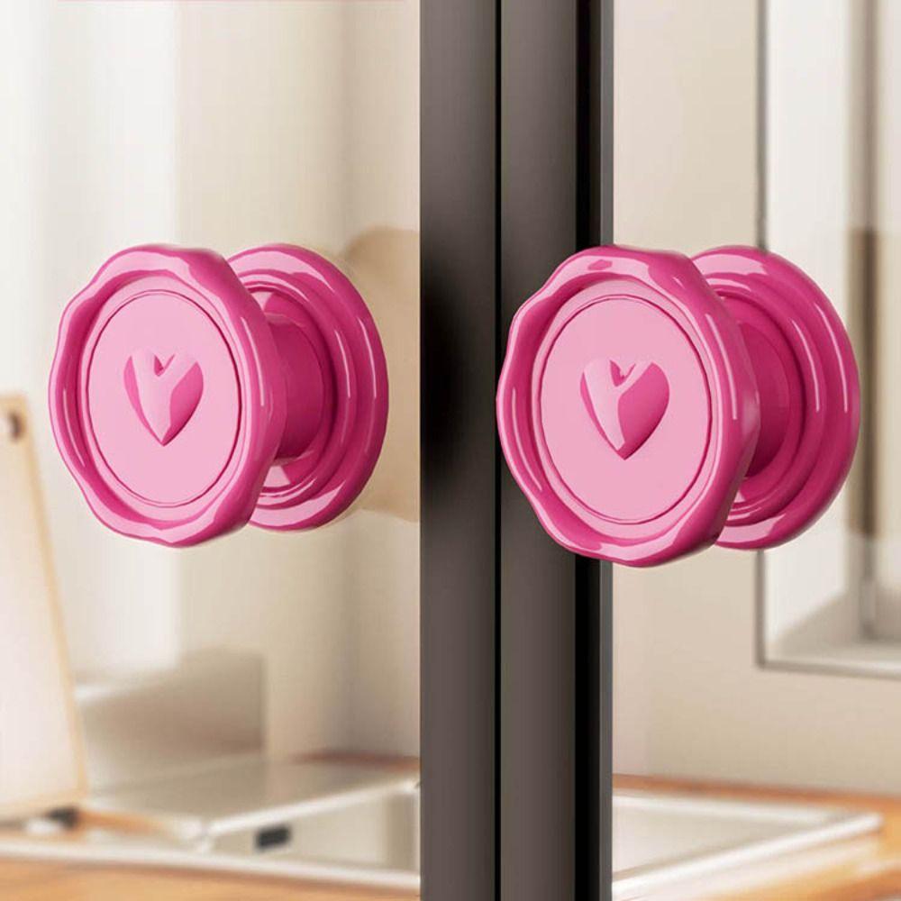 6pcs Dopamine Color Toilet Tank Button Self-adhesive Clothing Hooks Multipurpose Door Handle  Closet
