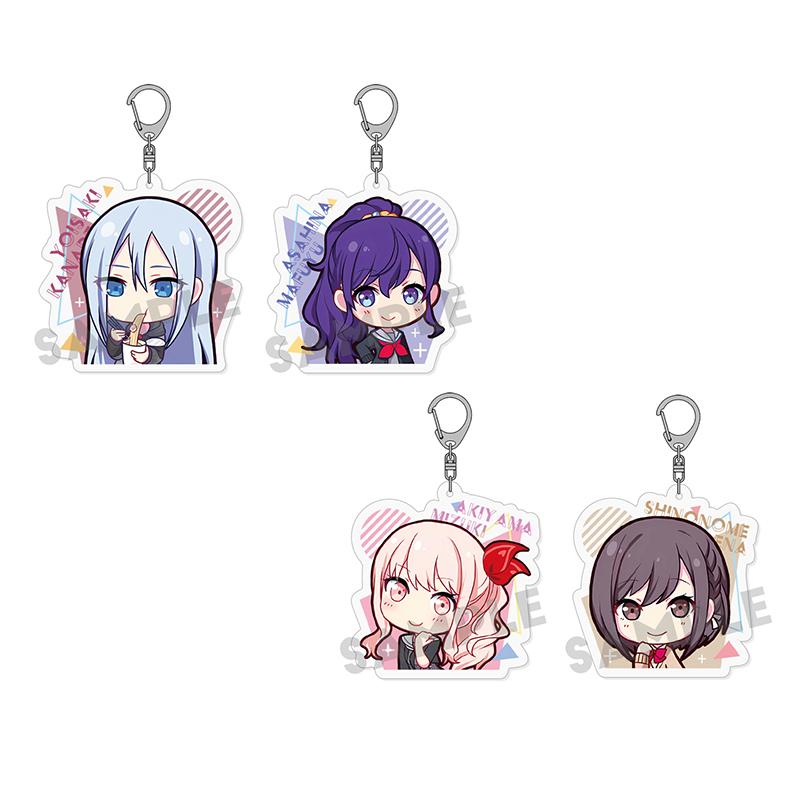 

5pcs PJSK Anime Characters Project Sekai Kawaii Acrylic Keychain Set Keyring Hanging Accessories For Cosplayer Key Chain Gifts 5cm