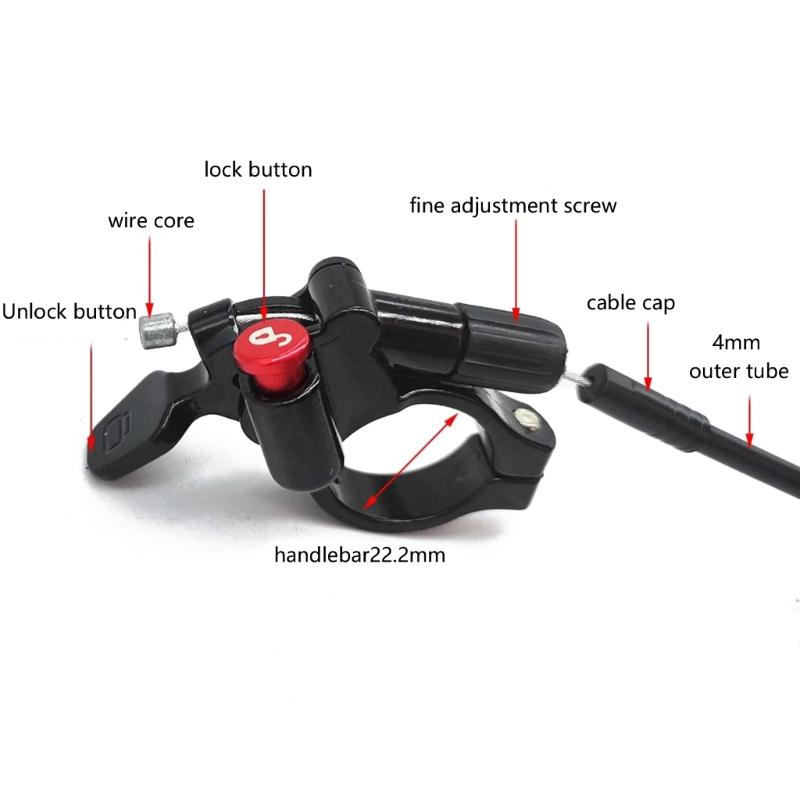 Light weight Mountain Bike Fork Remotes Switches Ensuring Precise Handling Corrosions Resistance