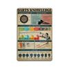 Veidsuh Darts Connaissance 1 Connaissance Panneau Métallique Rétro pour Décoration Murale Plaque pour Bar Café Club