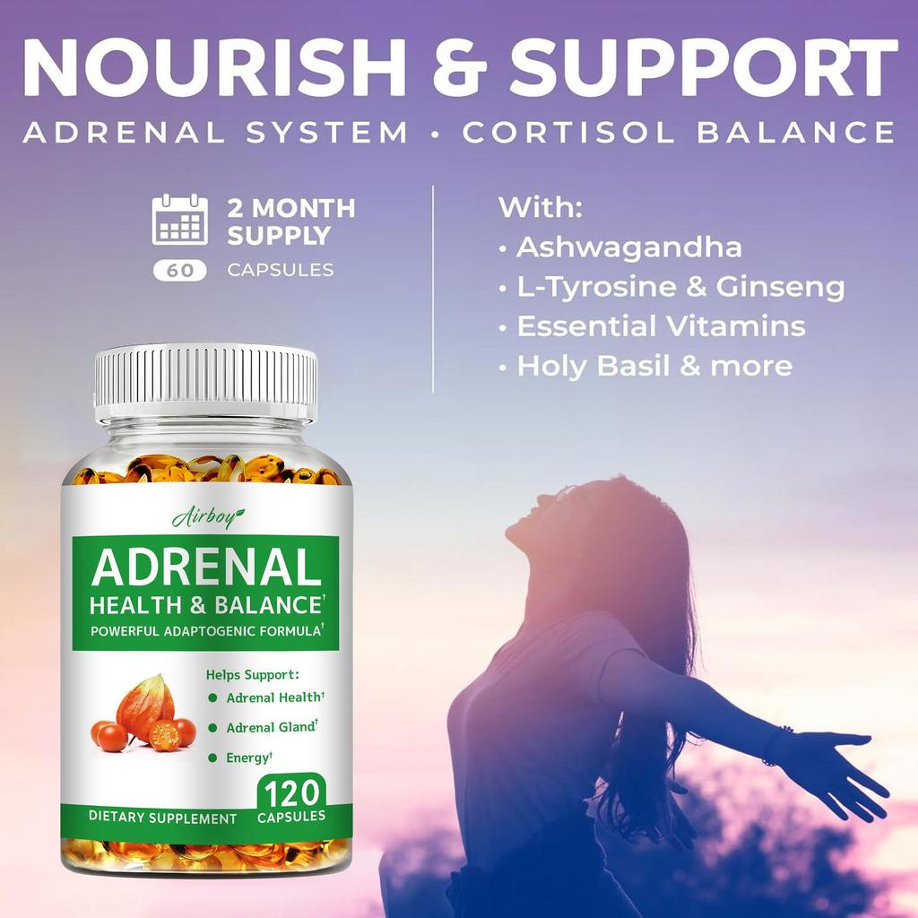 Airboy Capsule Complesse di Ashwagandha e L-Tirosina - Energia