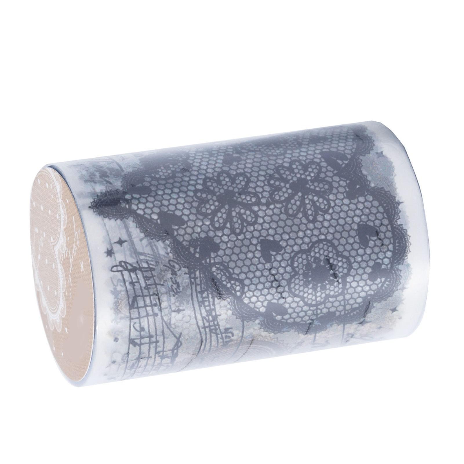 

Рулон наклеек PET, простая в использовании многоразовая изысканная кружевная лента для скрапбукинга своими руками