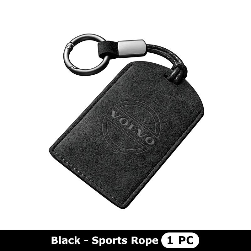 Suede Car NFC Card Key Cover Fob Case Protector Holder Shell For Volvo V60 V50 V40 S80 S60 S90 C40 XC40 V70 XC70 XC60 XC90