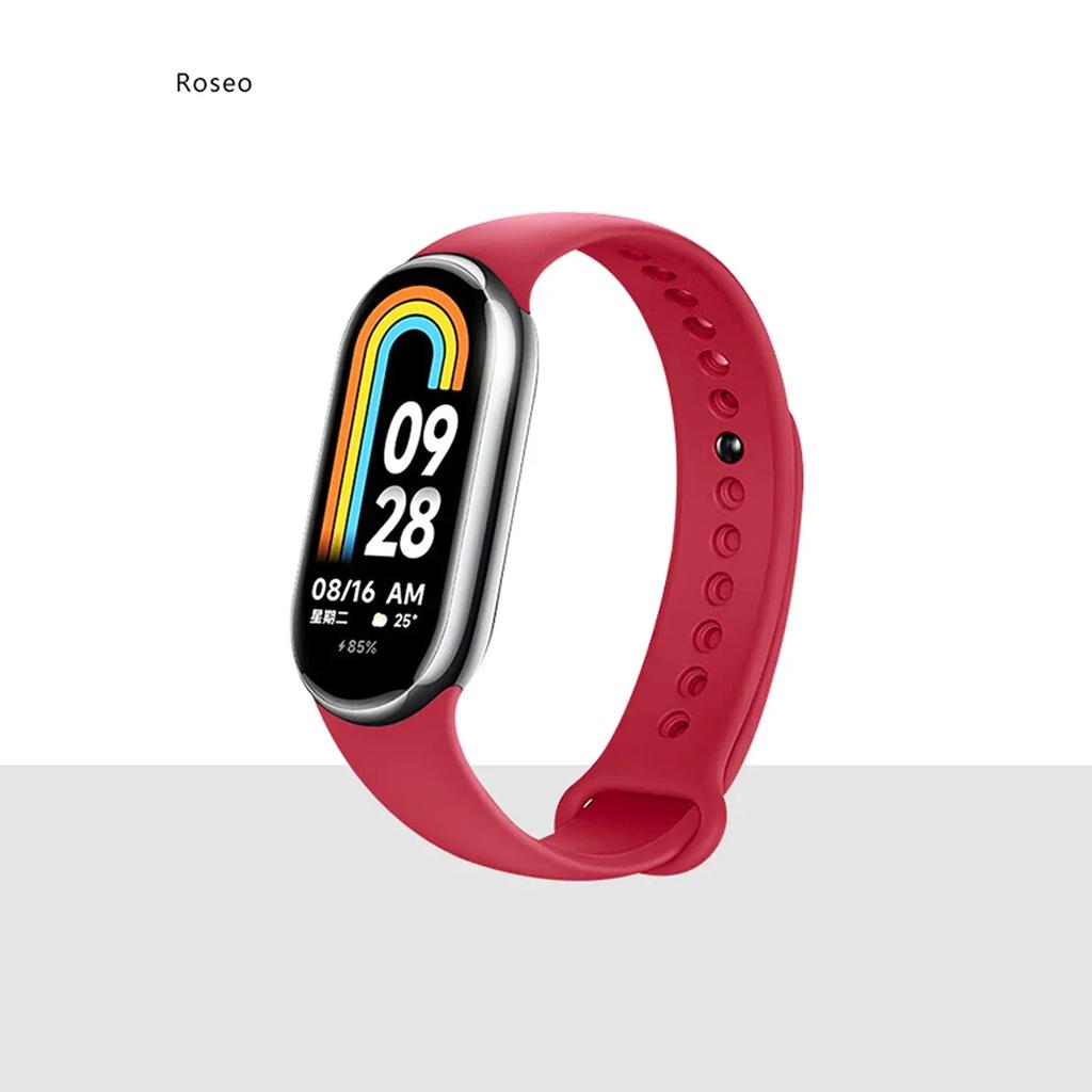 Silikonrem för Xiaomi Mi band 8-8 NFC Sportbälte utbyte miband8 Armband vattentätt smart band 8 klockband Tillbehör