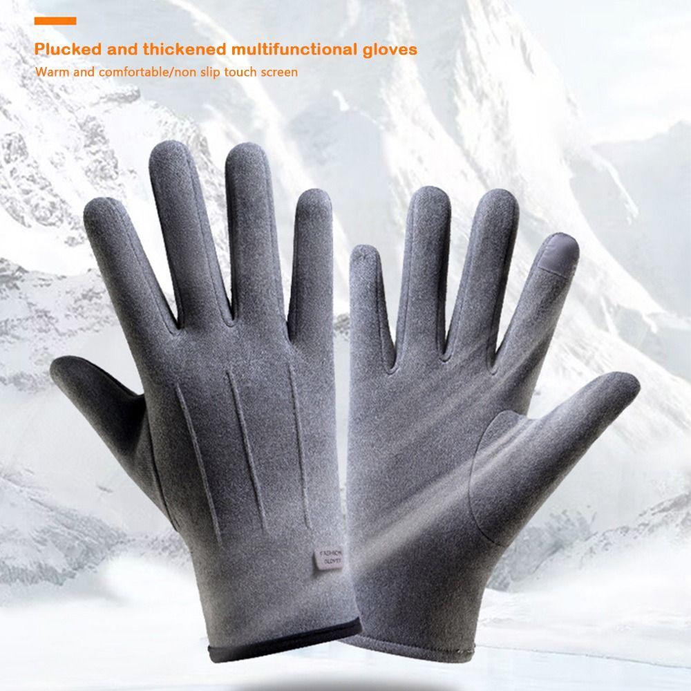 Velvet Warm Gloves Cold Prevention Hands Cover Fashion Sports Cycling Gloves Winter