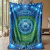 Soccer Field Artwork Theme blanket Lightweight Warm Flannel Blanket Decorative Throw Blanket for Home Decoration