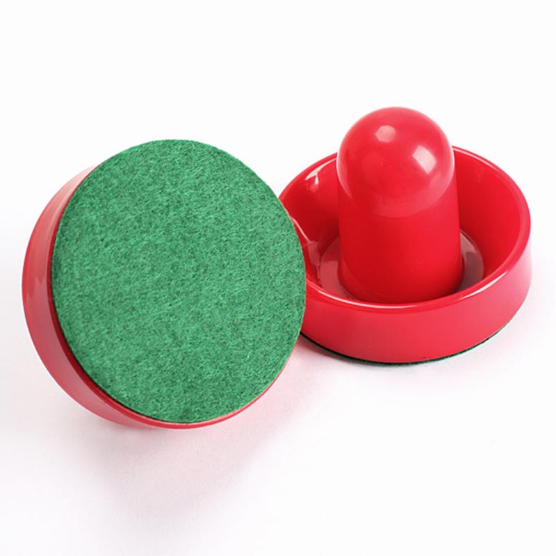 2 Pcs/Set 75mm Air Hockey Table Felt Pusher With 63mm  Mallet Goalies