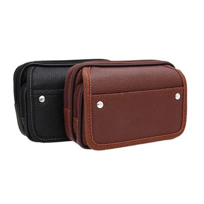 Men's Faux Leather Wallet Credit Card Phone Holder Casual Hanging Belt Purse