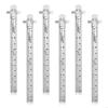 6Inch 15cm Metric Scale Ruler Pocket Ruler with Detachable Clip Precisions Pocket Ruler for School Engineer A0KF