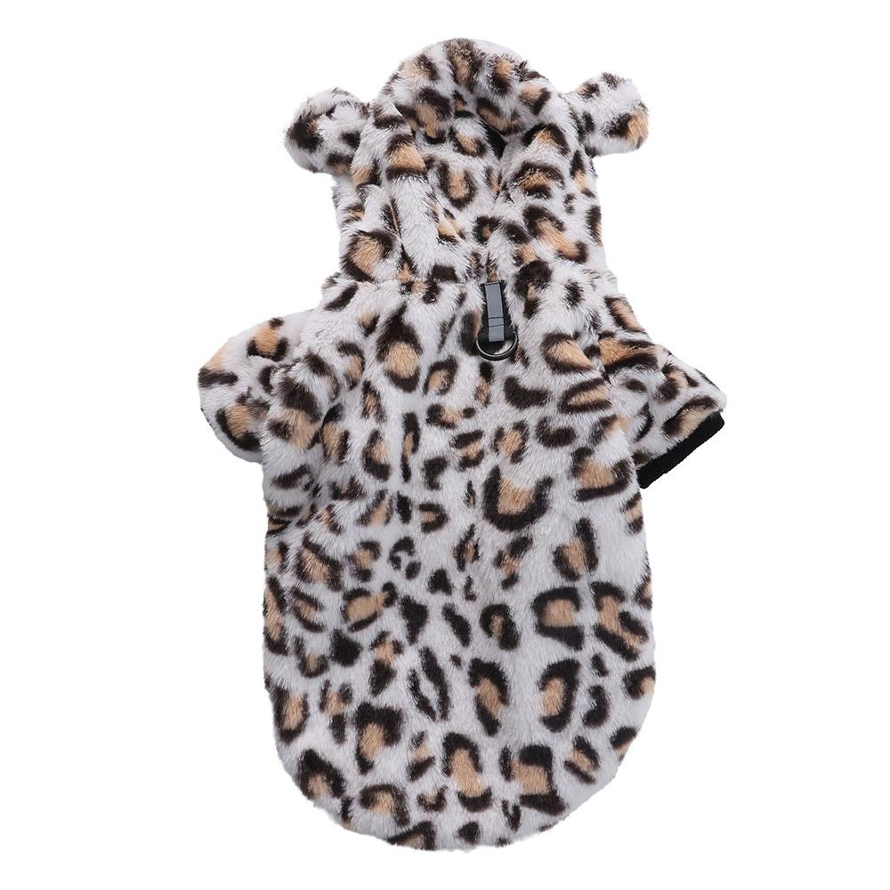 Fashion Thick Pet Dog Hoodie Fleece Rainbow Dog Sweatshirt Soft Warm Puppy Pullover Cold Weather