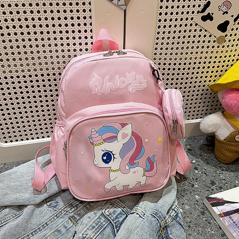 

Children s school bags Boys and girls large, medium and small classes Kindergarten backpacks 3-6 years old 5 lightweight girls Cartoon cute backpack розовый