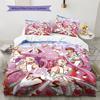 Code Geass Sakura Scene Anime 3Pcs Bedding Set, Duvet Cover with 2 Pillowcases, No Comforter No Pillow Core
