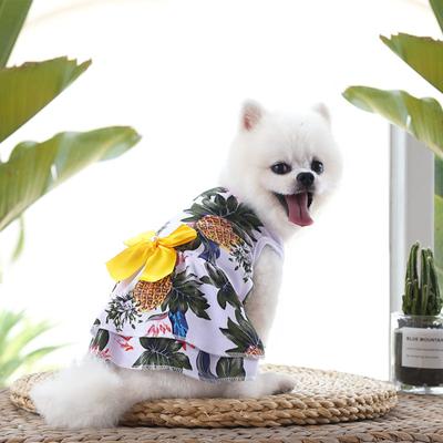 Pet Dog Summer Clothes Skirt Printing Cute Pet Puppy Vest Clothing Shirt