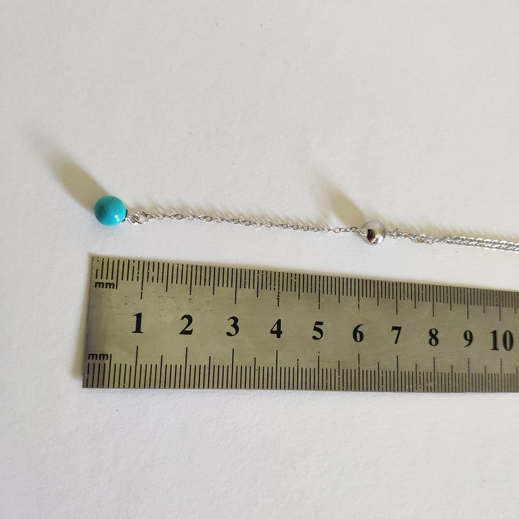 Colier din argint cu turcoaz, greutate produs 3,04 g (2146865)