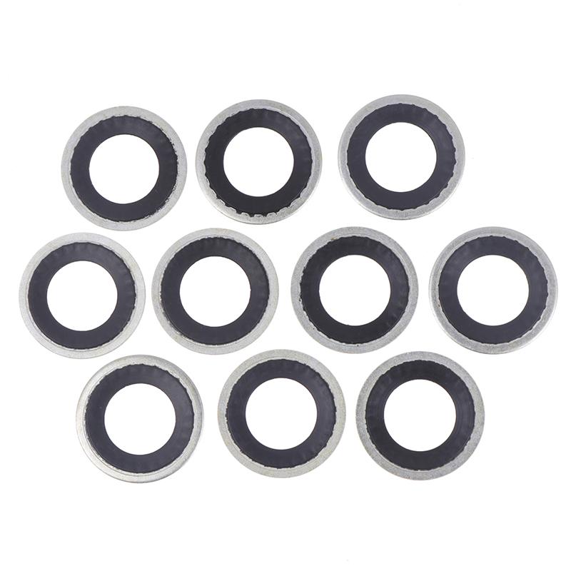 10Pcs Air Conditioning Sealing Gasket For Car A/C System Expansion Valve Gasket Accessories