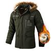 Polstret, fortykket, uformelt, hettejakke for menn, vindtett, vanntett vinter utendørs Soft Shell Sportsklær