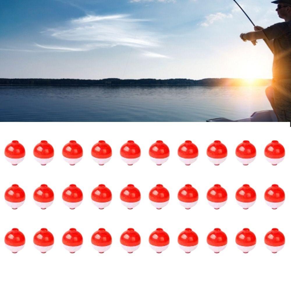 50ST/50ST/30ST Runda Fiskeflottörer Röd och Vit Fiskeflotta Fiskeredskap