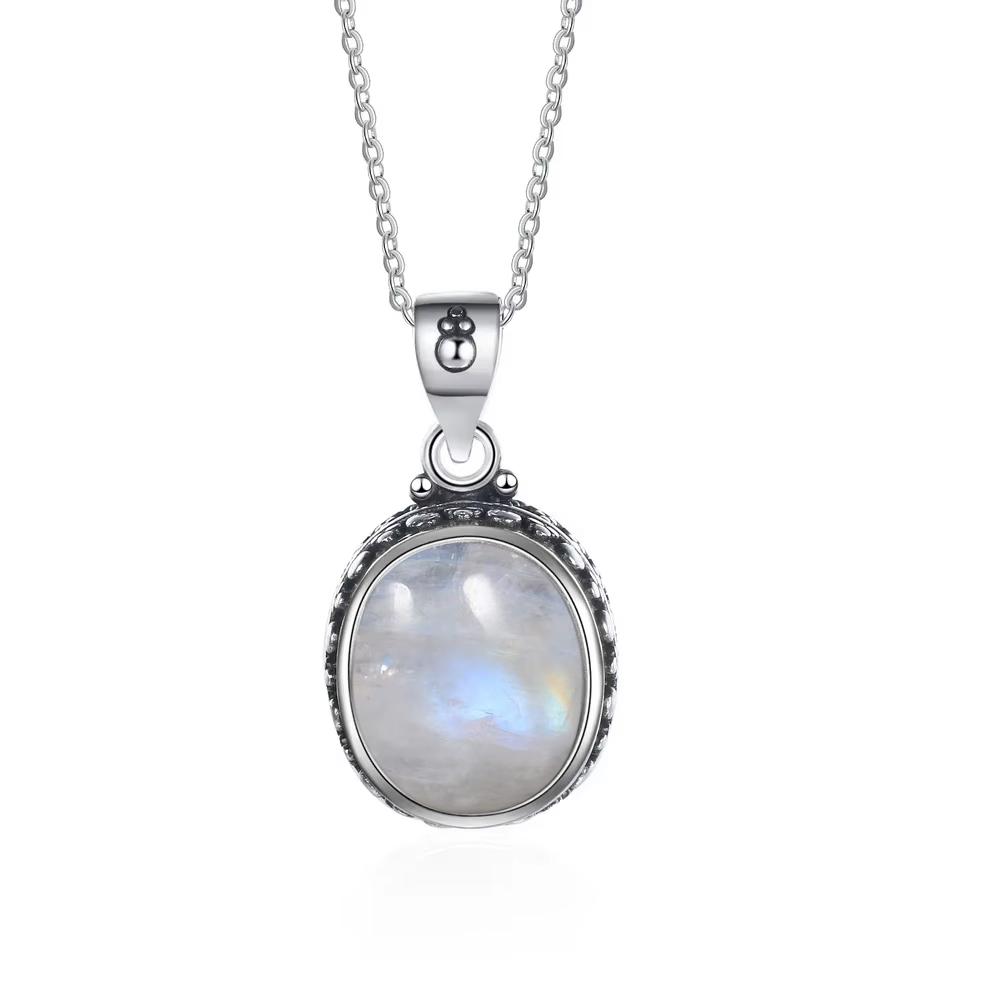 925 Silver Natural Rhodochrosite Pendants Necklace Tiger Eye Necklace Silver Pendants 925 With Chain For Women Men