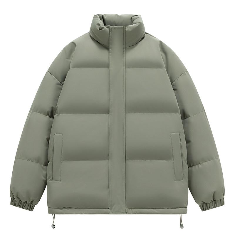 Chaqueta de Algodón para Hombre con Cuello Mao para Niños en Otoño e Invierno Nueva Holgada Cortavientos Frío Engrosada Cálida Chaqueta de Algodón para Chaqueta de Pan