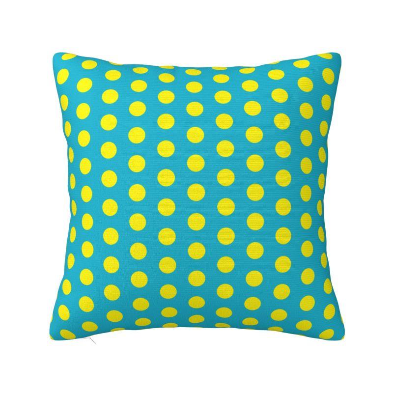 Green And Black Polka Dot Cushion Cover x cm Polyester Soft Throw Pillow Case For Sofa Car Living Room Decoration Pillowcase
