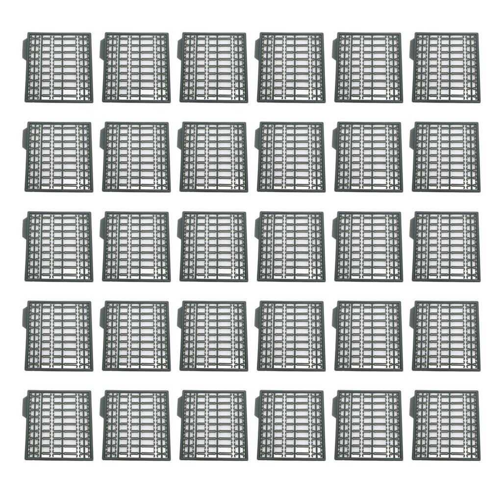 30Pcs Bait Stoppers Plastic Grid Type Strong Fish Hair Stopper for Carp Boat Lake River