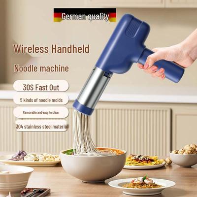 Multifunctional Rechargeable 5-Head Handheld Wireless Noodle Maker