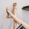717-2 Half-drag women's outer wear 2025 summer new Roman versatile sandals with skirt cool slippers