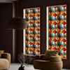 Yousheng Vintage Stained Glass Sticker Removable Waterproof Static Window Cling Home Office Room Church Decorative Privacy Window Film