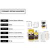Porcelain Repair Kit Ceramic Glue Repair Adhesive Kit Waterproof Adhesive for Saucers Vases Sculptures Bowl Toilet Plate