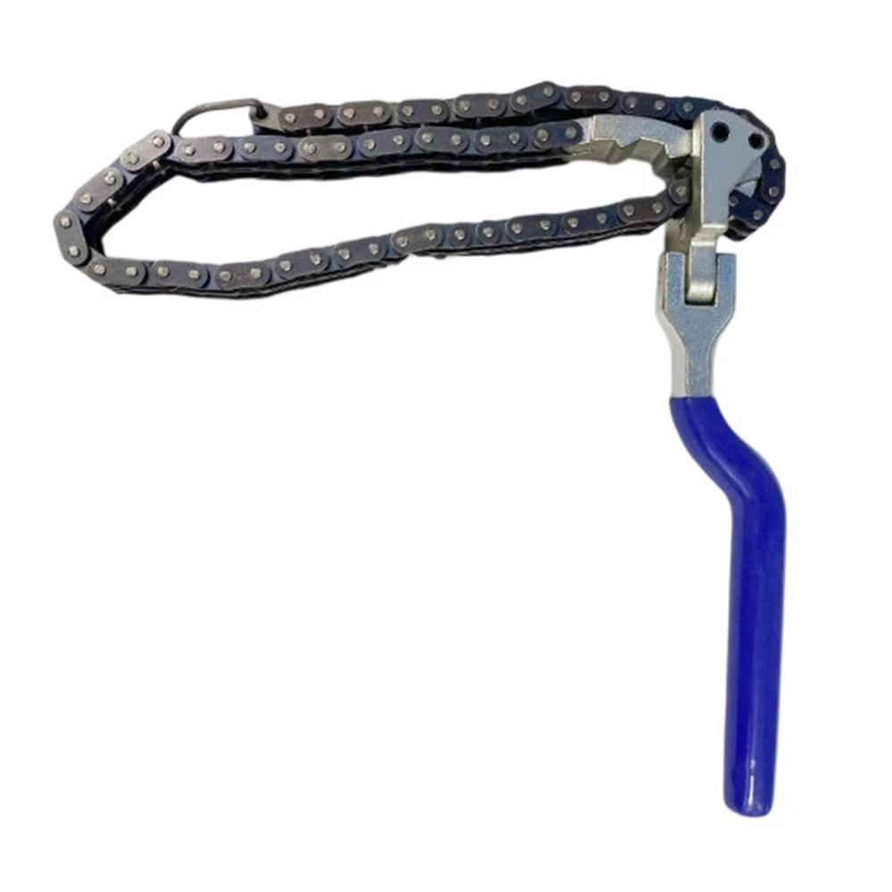 Heavy Duty Chain Filter Wrench Adjustable Grip Filter Disassembly Tool  Maintenance Applications синий