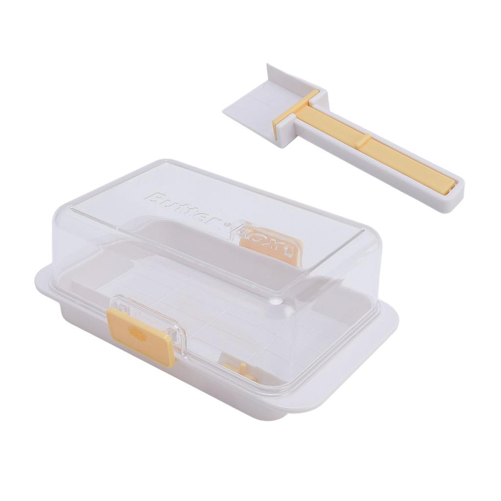 Airtight Butter Dish Reusable Dishwasher Safe Butter Holder with Cutting Tool for 500g Cheese