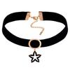 Choker Necklace Women'S Short Collarbone Chain Collar Women'S Neckband Neck Jewelry Sexy Black Wide Edge Necklace