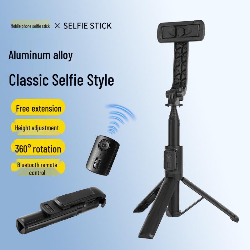 Tragbarer Anti-Wackel Bluetooth Selfie-Stick und Stativ mit Handheld-Gimbal für Smartphones