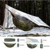 Ridge Line Hammock Shelter with Full Setup: Mosquito Net, Weather Fly, Pad & Bag, for Fast Deployment & Max Protection