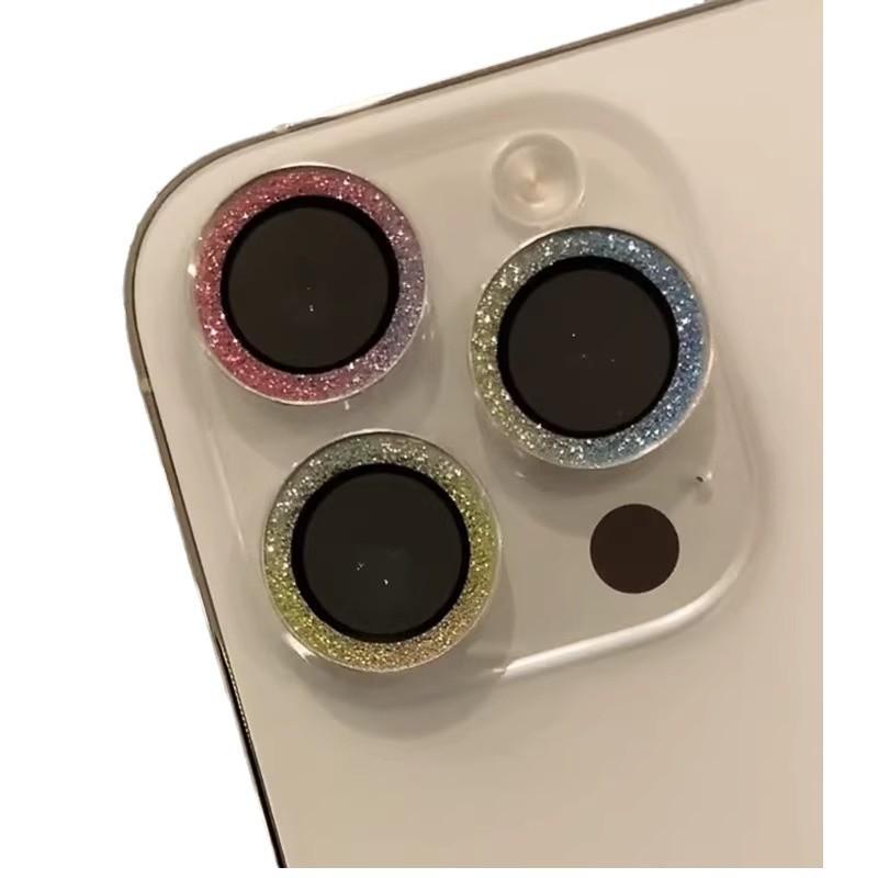 Folie de protecție cu sclipici Apple 17ProMax pentru obiectivul camerei mobile iPhone 15/14