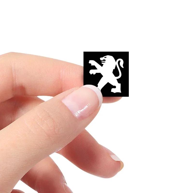 14mm Car Remote Key Stickers Emblem Car Accessories Styling For Peugeot 206 607 508 301 407 205 107 5008 106 406 408 807 308 108