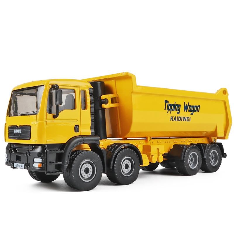 Heavy Dumper Lorry Truck 1/50 Diecast Metal Toy Engineering Car For Children Vehicle Model Miniature Collection Gift For Boys